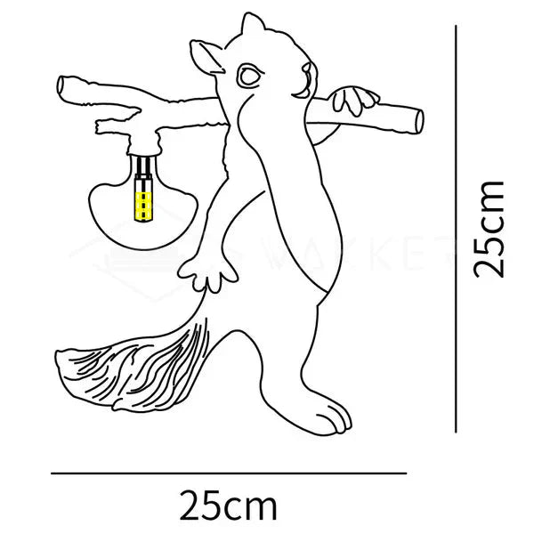 Eichhörnchen Tischlampe